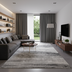 Covor Monaco, Gri/Antracit, Living, Dormitor, Modern - LZ184