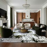 Covor Milano Galaxy, Crem/Verde, Living, Dormitor, Modern