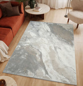 Covor Anemon,Silver Crem , Living, Dormitor, Modern -T018A