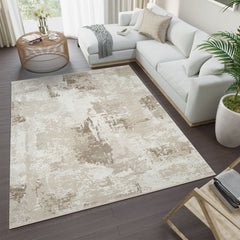 Covor Anemon,Cream D.Beige, Living, Dormitor, Modern -T014A