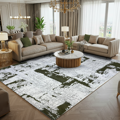 Covor Milano Picaso, Crem/Green, Living, Dormitor, Modern