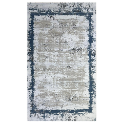 Covor Milano Kenar, Crem/Albastru, Living, Dormitor, Modern