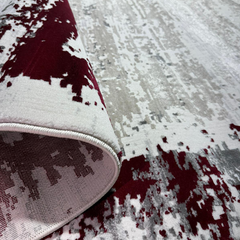 Covor Milano Kenar, Crem/Bordo, Living, Dormitor, Modern