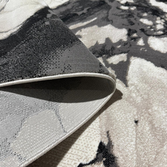 Covor Elisa, Bej/Antracit, Living, Dormitor, Modern - A112A