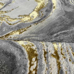 Covor Buse Galaxy, Galben Gold, Living, Dormitor, Modern