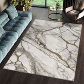 Covor MYKONOS,WHITE V.GOLD ,Living, Dormitor, Modern -T159A