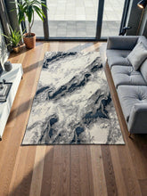 Covor Volga, Albastru Regal,Living, Dormitor, Modern -8443A