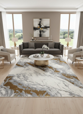 Covor Volga ,Gold,Living, Dormitor, Modern -8443A