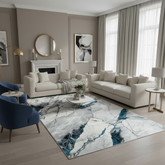 COVOR MAİSON ELYSEE 14845B GREY TURKUAZ ,Living, Dormitor, Modern