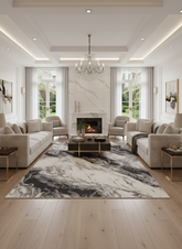 Covor Volga, Gri,Living, Dormitor, Modern -8443A