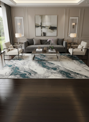 Covor Volga,Turcuaz,Living,Dormitor Modern-8443A