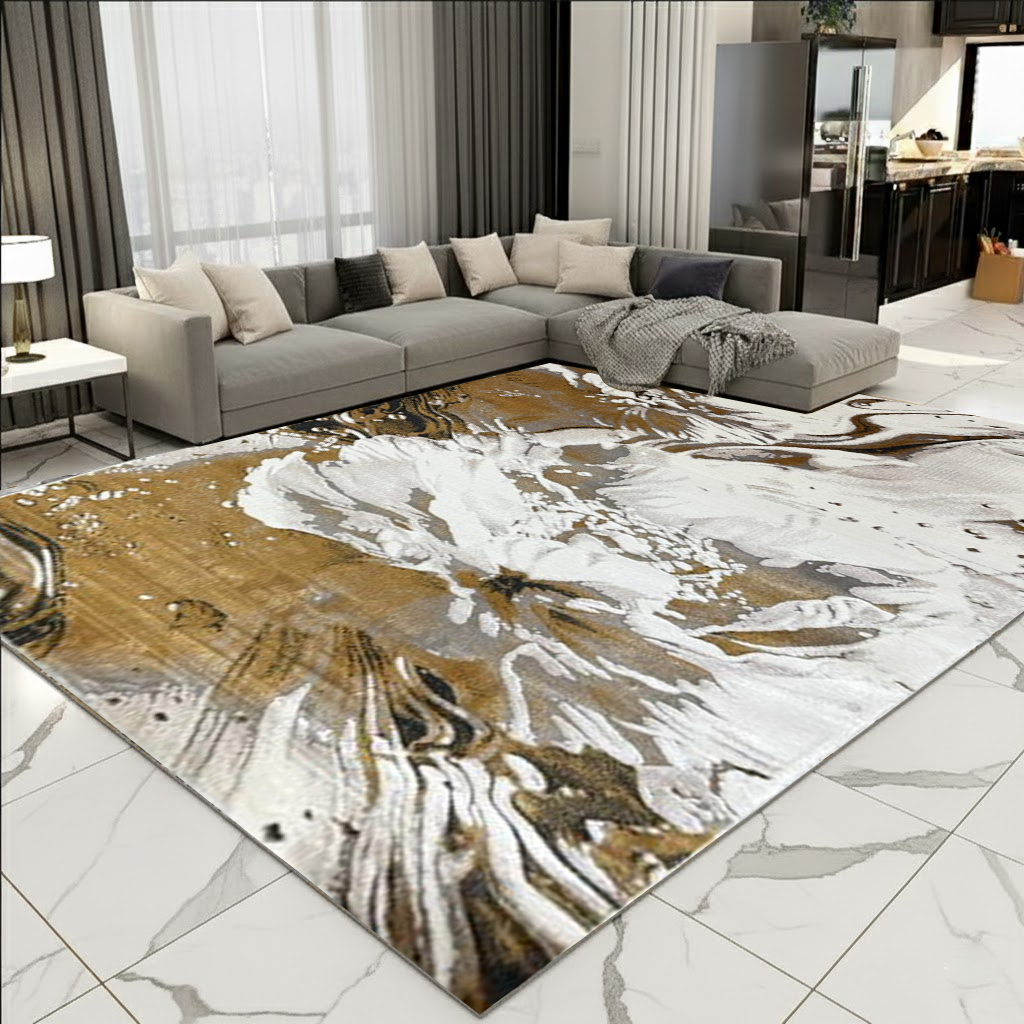 Covor OMV, Crem/Gold, Living, Dormitor, Modern - A110A