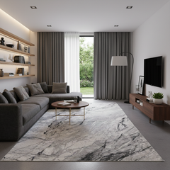 Covor Monaco, Gri/Antracit, Living, Dormitor, Modern - LZ203