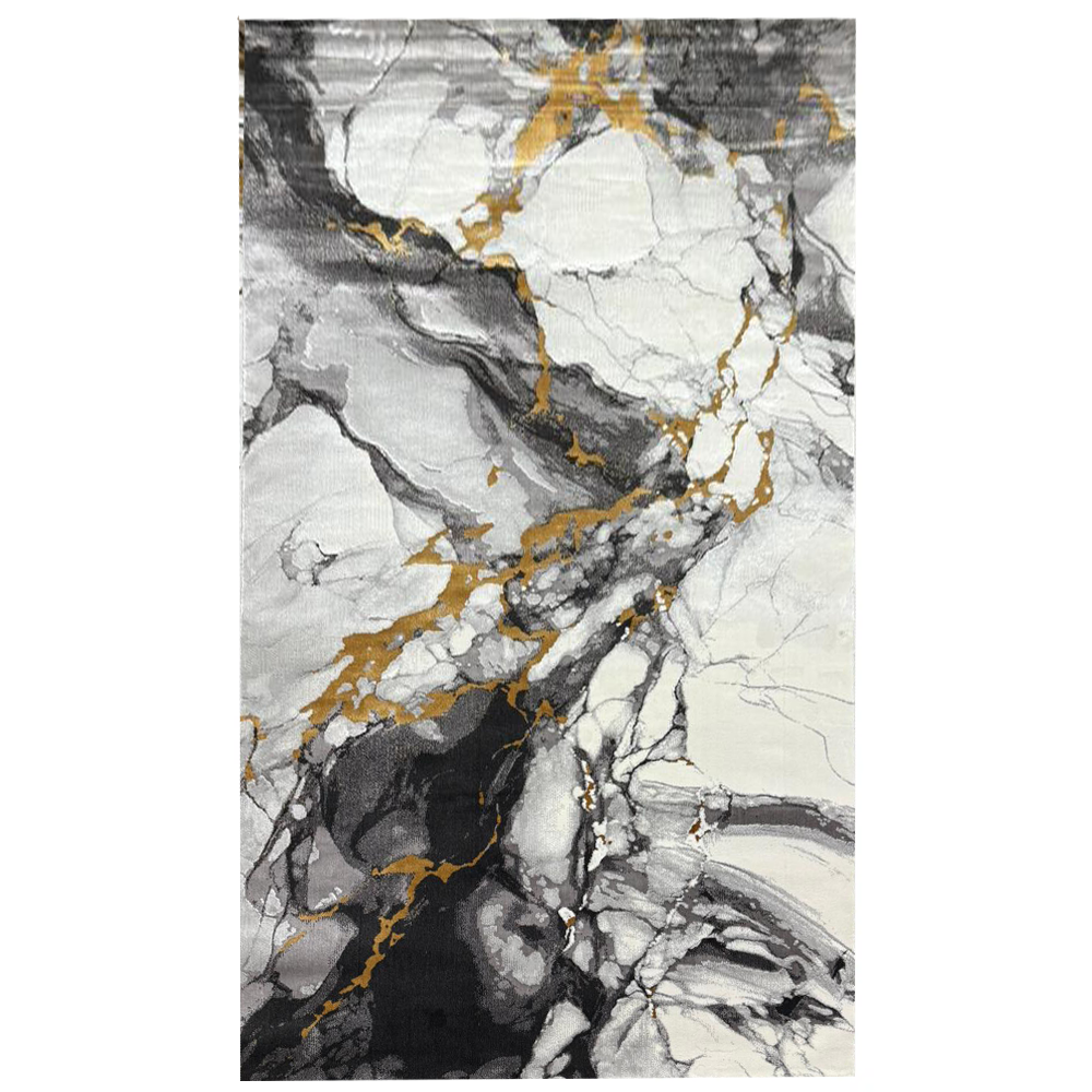 Covor Elisa, Gold/Gri, Living, Dormitor, Modern - A112B