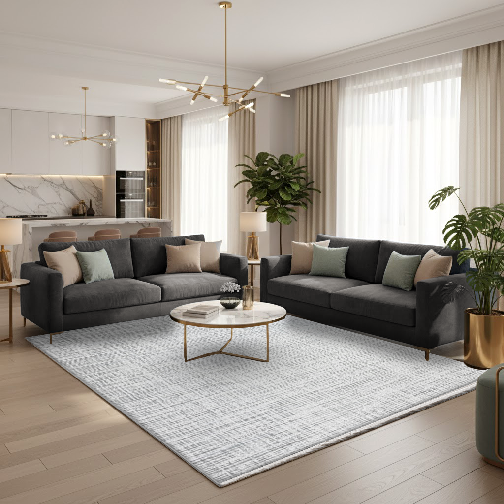 Covor Vienna, Crem/Gri , Living, Dormitor, Modern 2506B