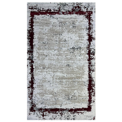 Covor Milano Kenar, Crem/Bordo, Living, Dormitor, Modern