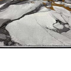 Covor Elisa, Gold/Gri, Living, Dormitor, Modern - A112B