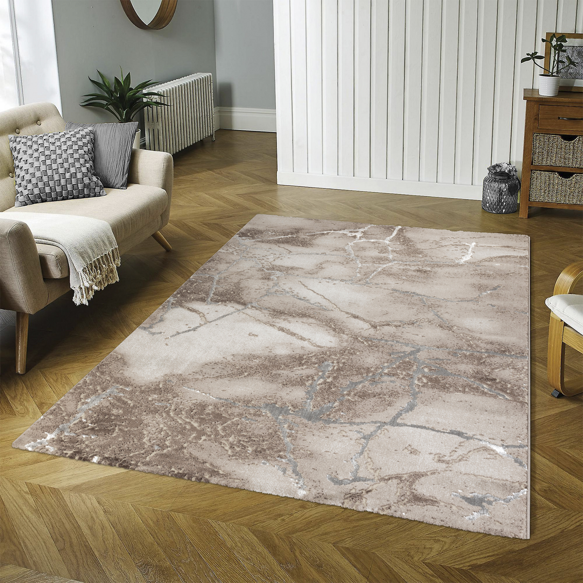 Covor Marmara Gresie Beige Maro