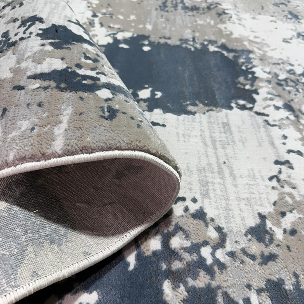 Covor Milano Galaxy, Crem/Albastru, Living, Dormitor, Modern