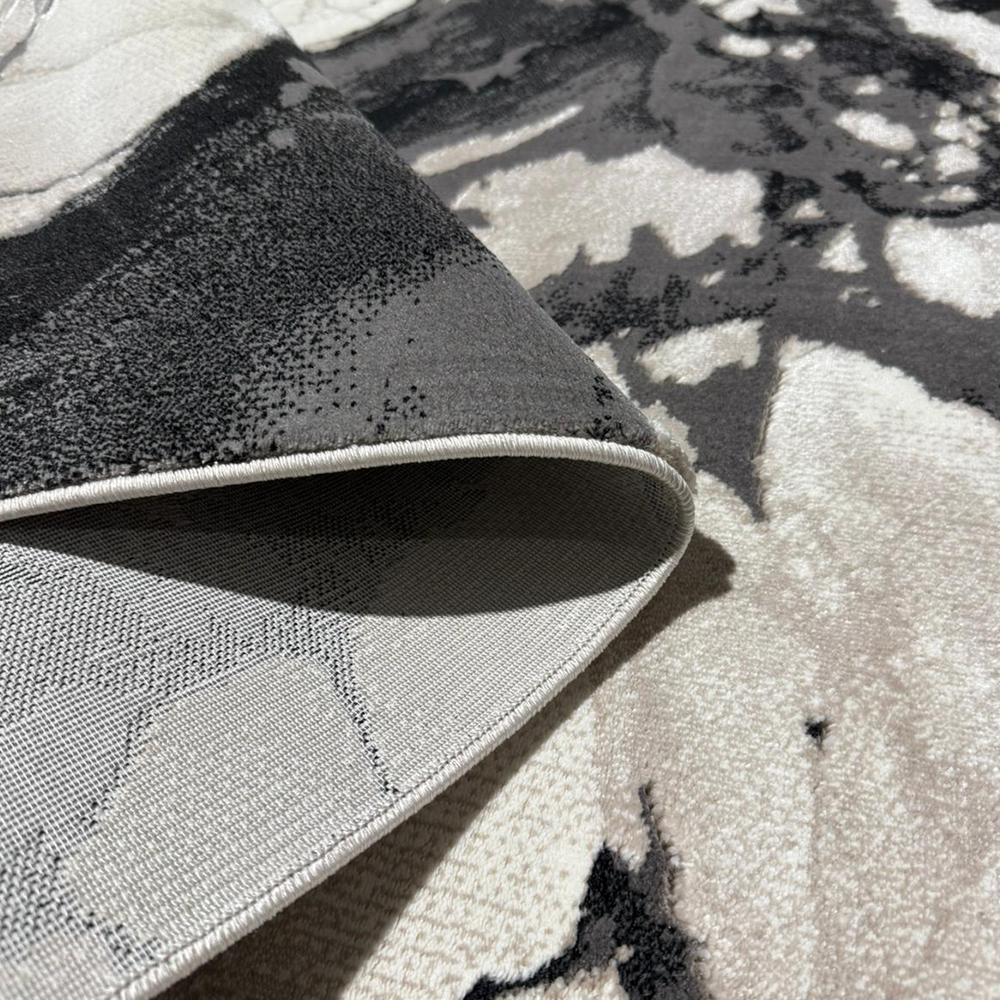 Covor Elisa, Bej/Antracit, Living, Dormitor, Modern - A112A