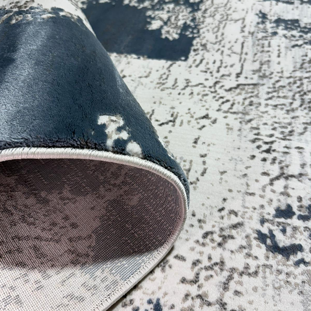 Covor Milano Picaso, Crem/Albastru, Living, Dormitor, Modern