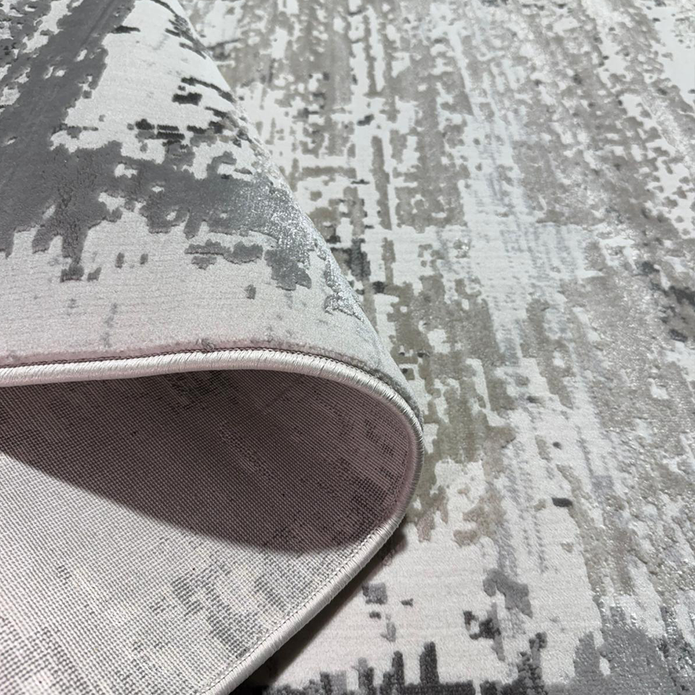 Covor Milano Kenar, Crem/Gri Antracit, Living, Dormitor, Modern