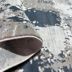 Covor Milano Galaxy, Crem/Albastru, Living, Dormitor, Modern