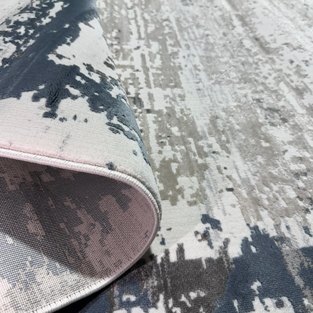 Covor Milano Kenar, Crem/Albastru, Living, Dormitor, Modern