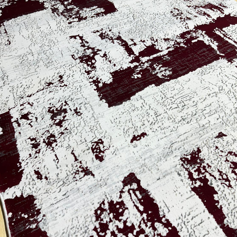 Covor Milano Picaso, Crem/Bordo, Living, Dormitor, Modern