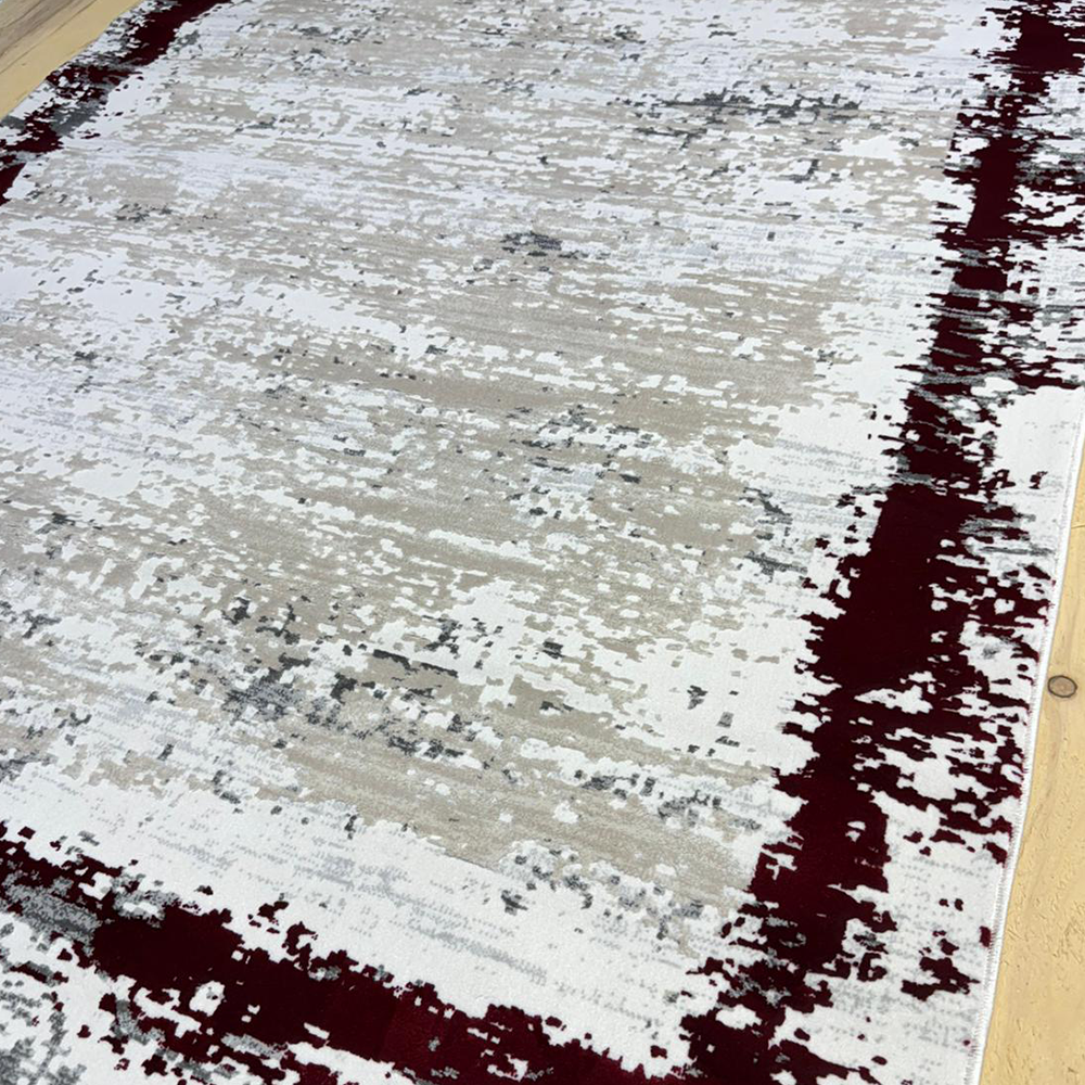 Covor Milano Kenar, Crem/Bordo, Living, Dormitor, Modern