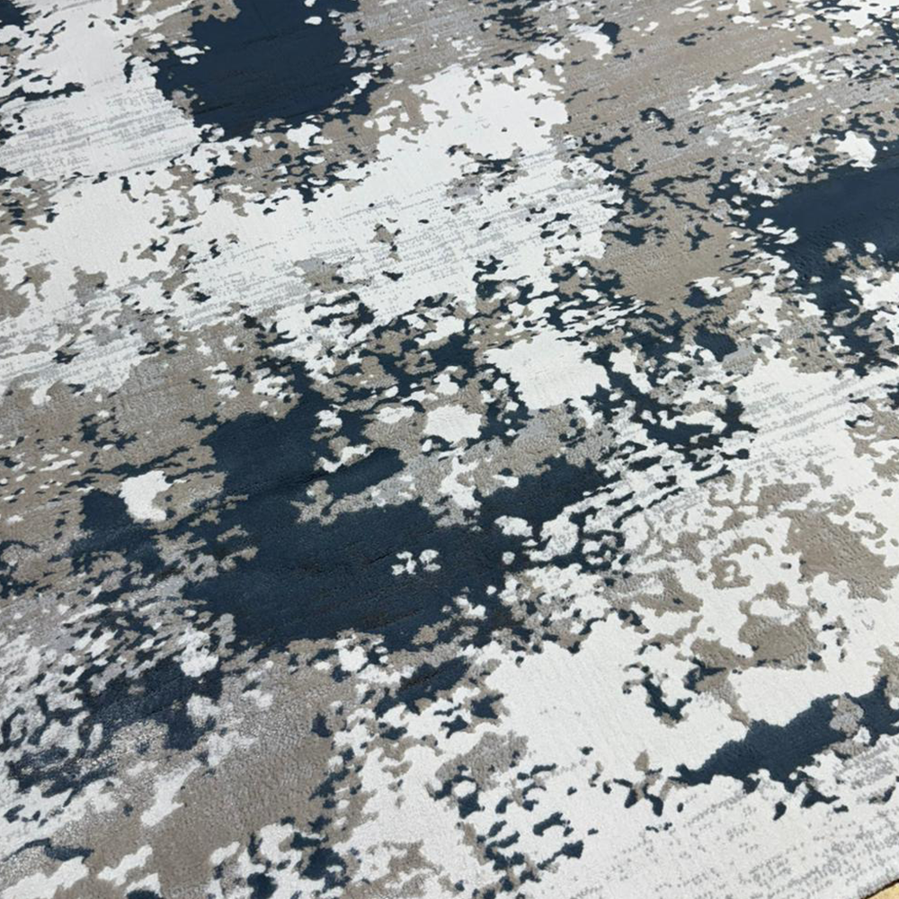 Covor Milano Galaxy, Crem/Albastru, Living, Dormitor, Modern