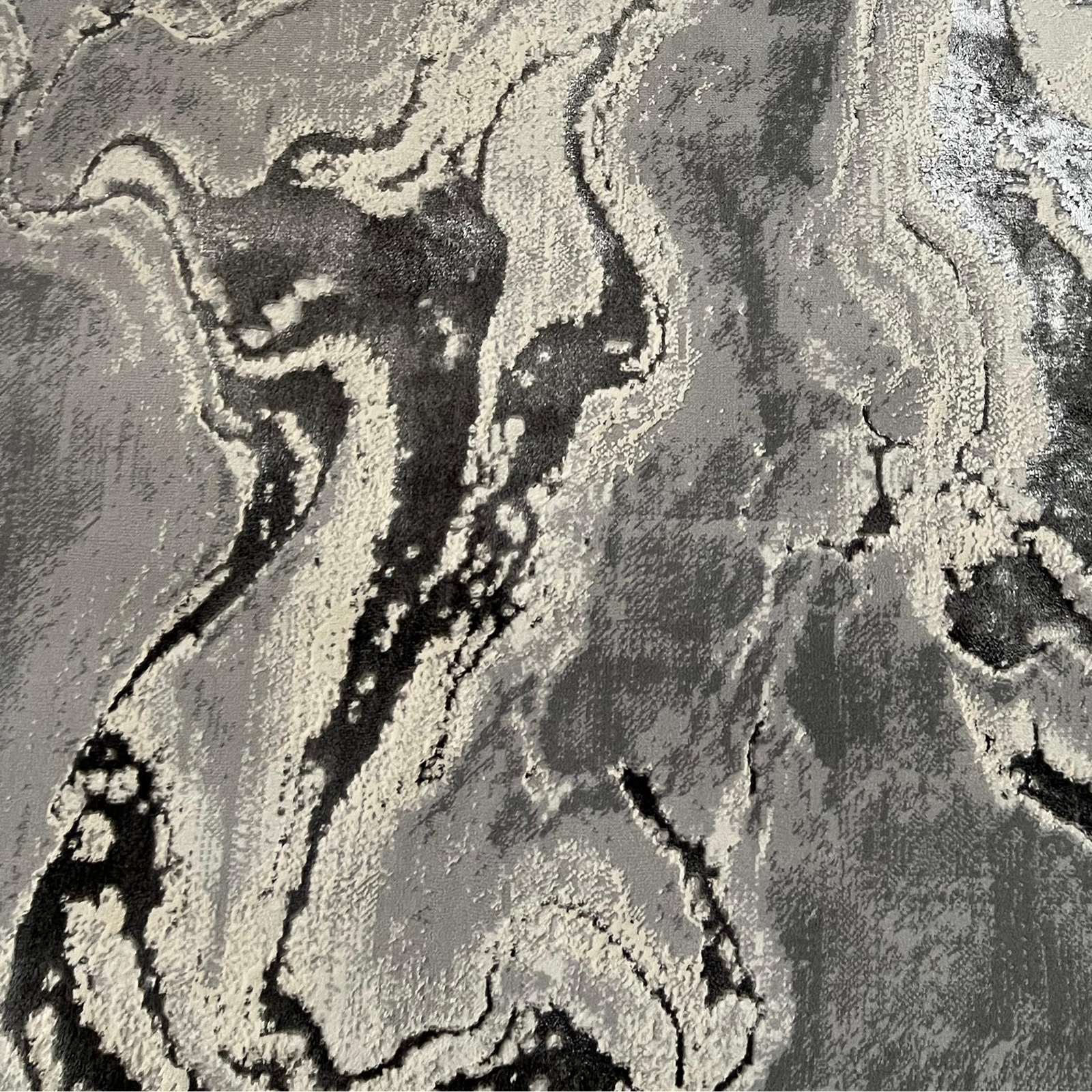 Covor Buse Galaxy, Gri, Living, Dormitor, Modern