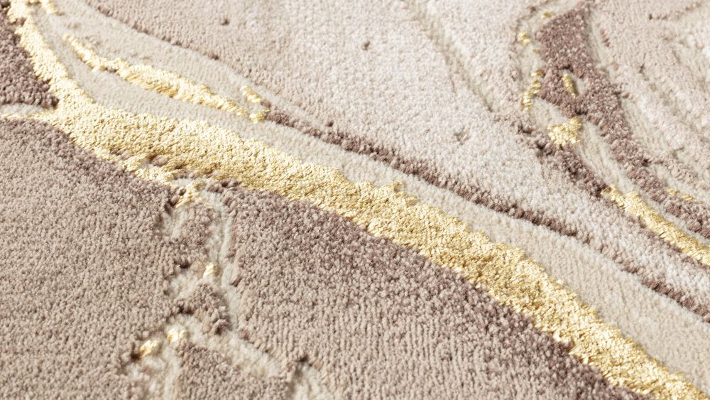 Covor RODOS,BEIGE V.GOLD,Living, Dormitor, Modern -T156A
