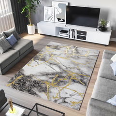 Covor Marmara Gresie Grey Gold