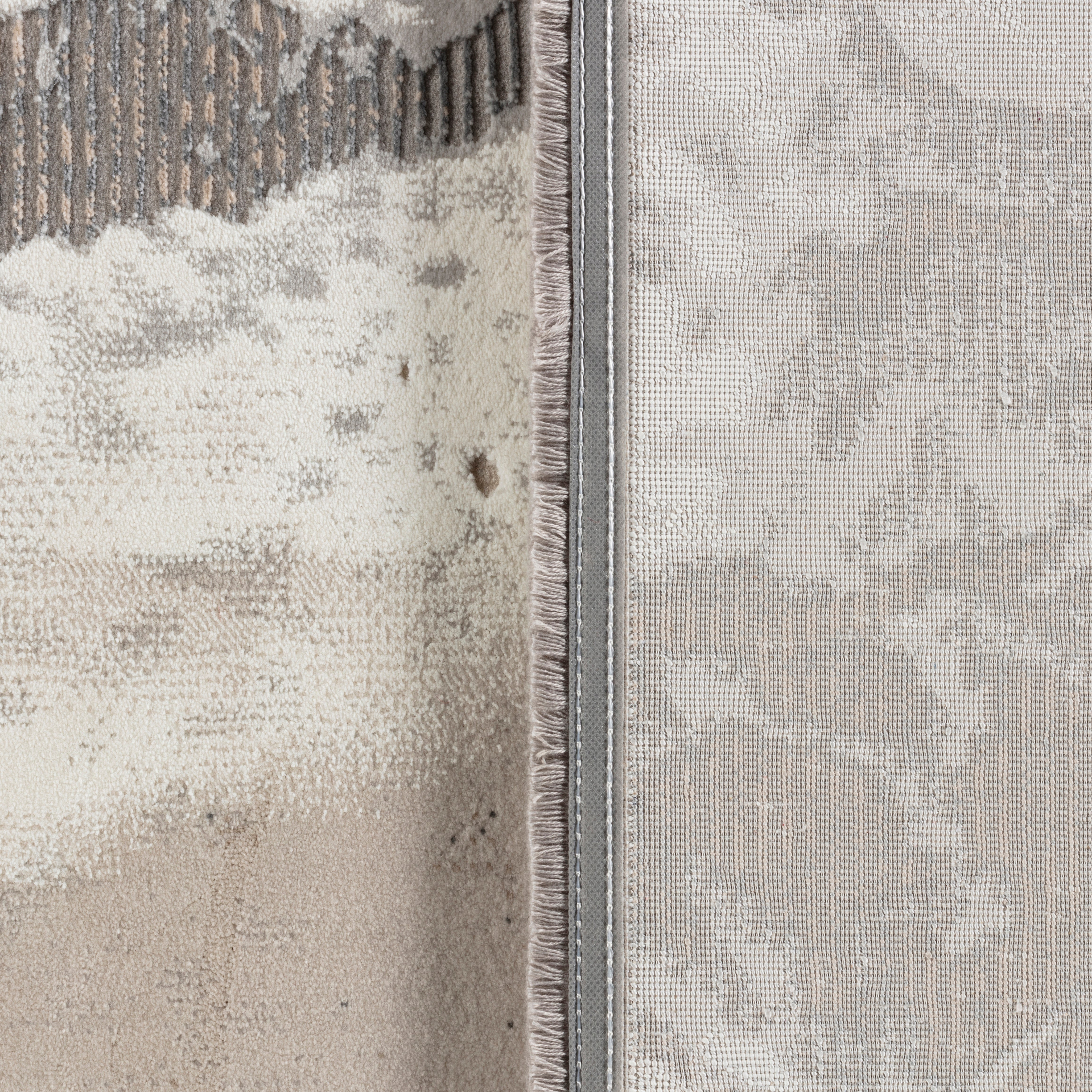 Covor Anemon,Silver Crem , Living, Dormitor, Modern -T018A