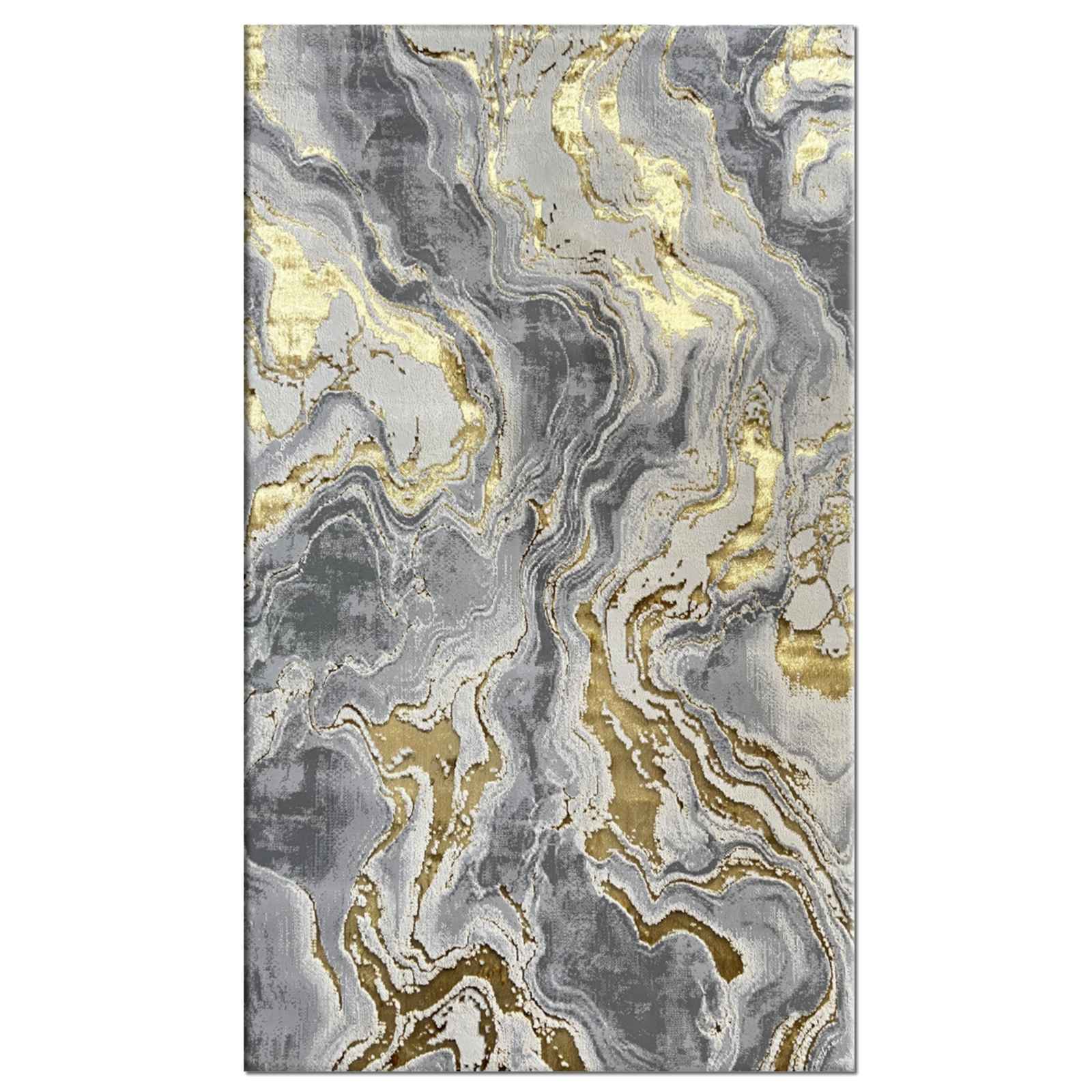 Covor Buse Galaxy, Galben Gold, Living, Dormitor, Modern