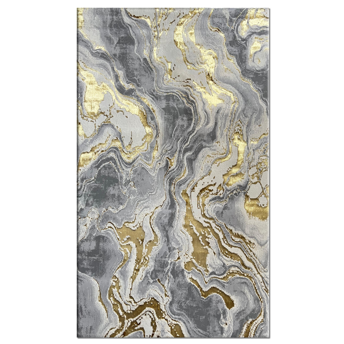 Covor Buse Galaxy, Galben Gold, Living, Dormitor, Modern