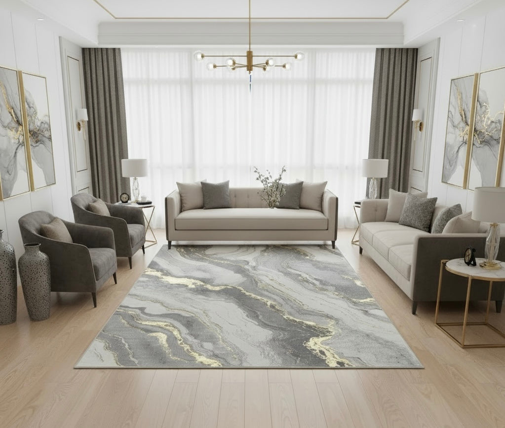 COVOR VELORA 9784A GOLD POLY  ,Living, Dormitor, Modern